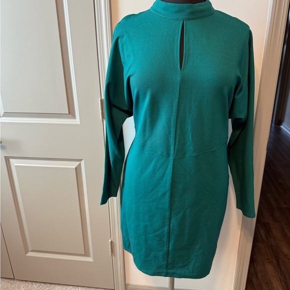 Jade Green Long-Sleeve Dress - Picture 1 of 6